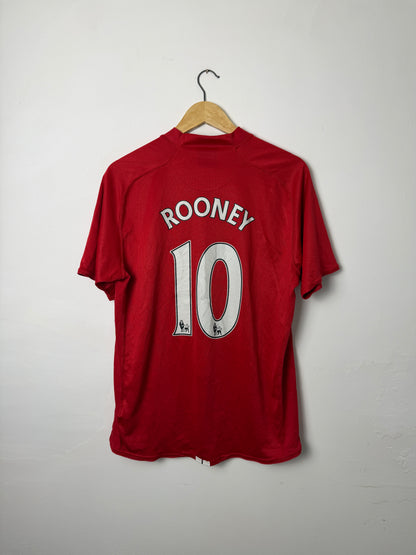 Wayne Rooney Manchester United 2007-09 home football shirt (L)
