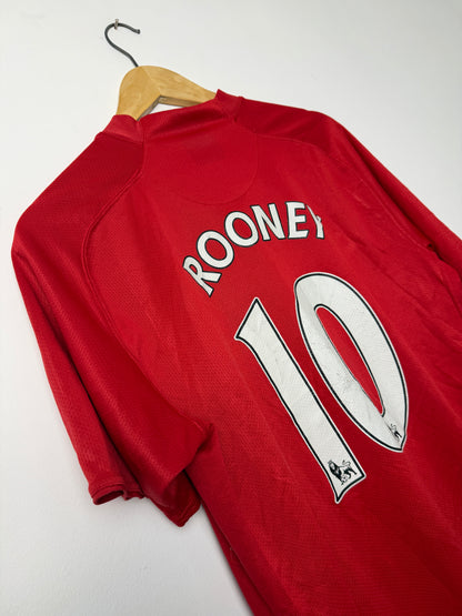 Wayne Rooney Manchester United 2007-09 home football shirt (L)