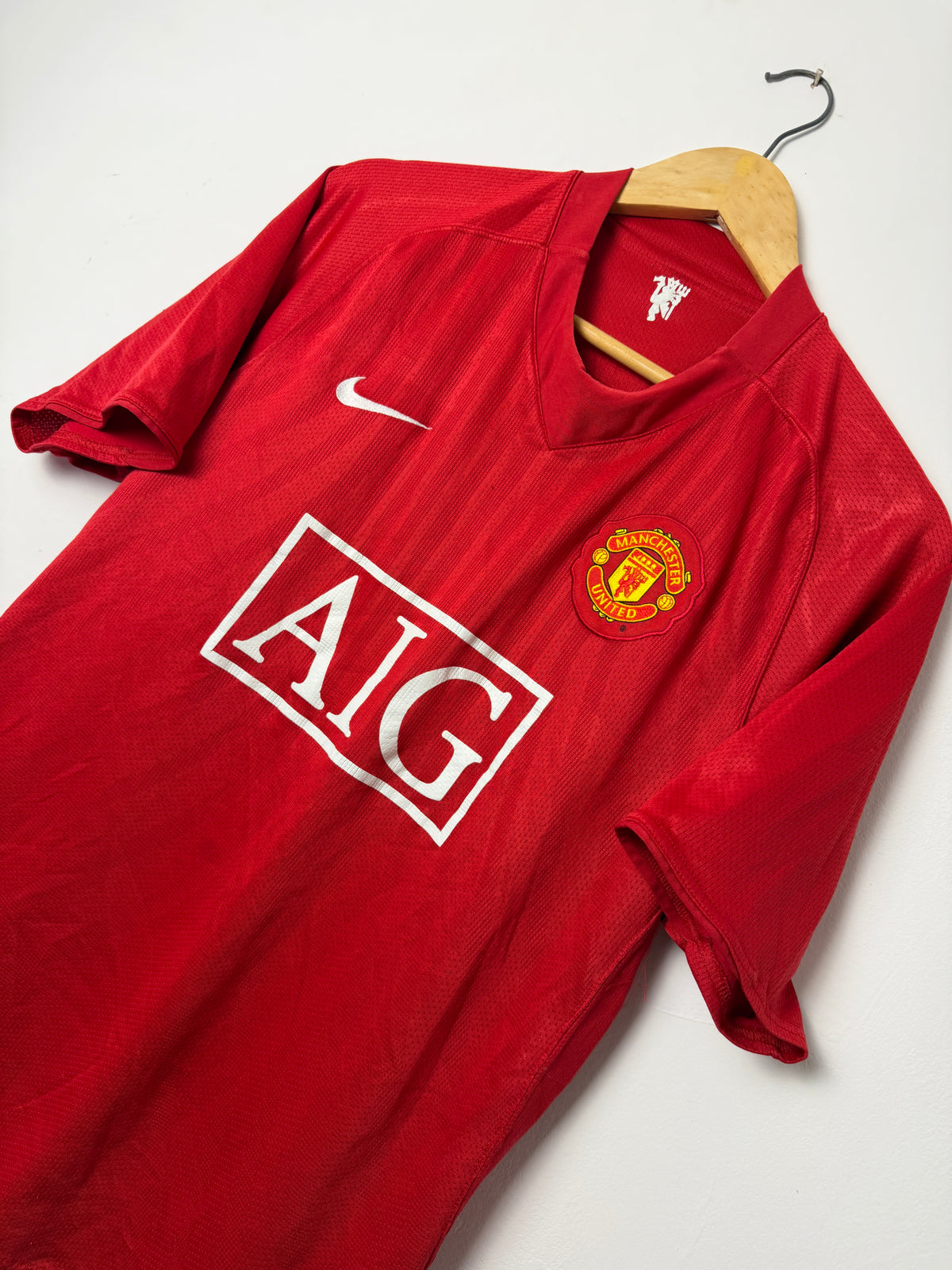 Wayne Rooney Manchester United 2007-09 home football shirt (L)