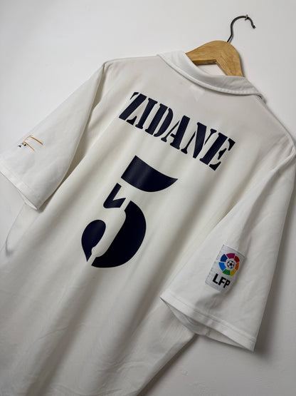 Zinedine Zidane Real Madrid CF 2001-02 Centenary home football shirt (L)
