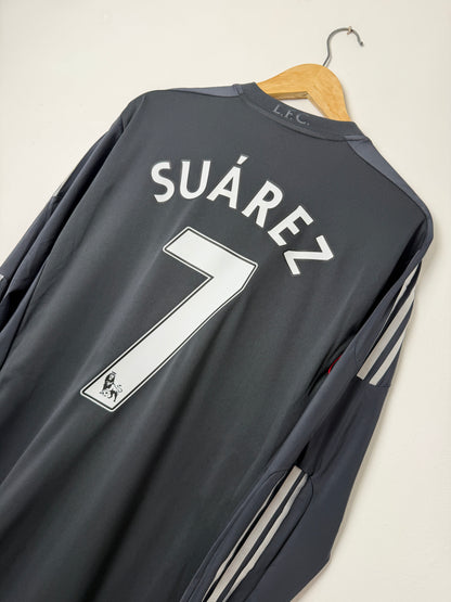 Luis Suarez Liverpool FC 2011-12 TECHFIT away football shirt (XL)