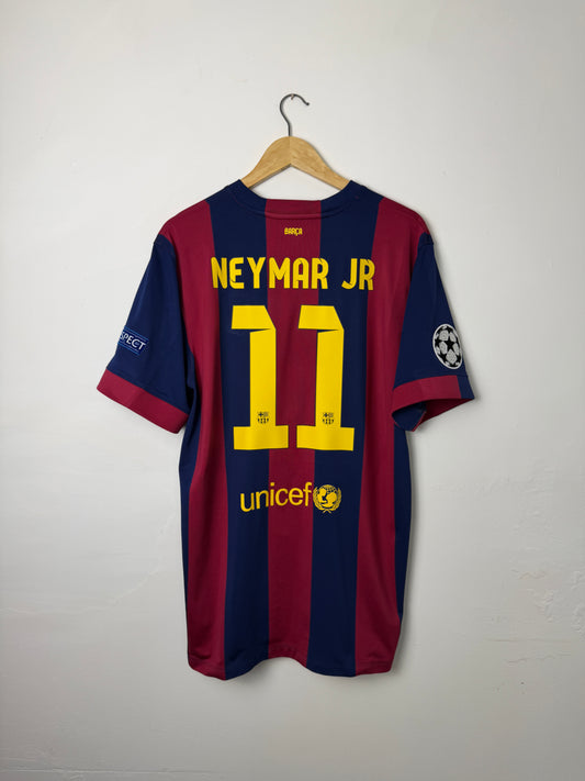 Neymar JR FC Barcelona 2014-15 home football shirt (XL)
