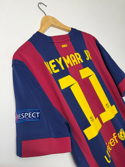 Neymar JR FC Barcelona 2014-15 home football shirt (XL)