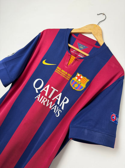 Neymar JR FC Barcelona 2014-15 home football shirt (XL)