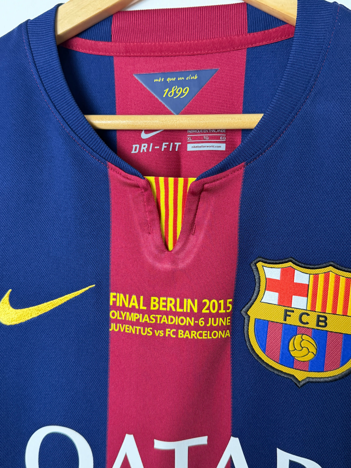 Neymar JR FC Barcelona 2014-15 home football shirt (XL)