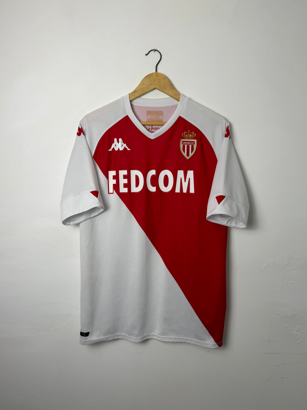 Wissam Ben Yedder AS Monaco 2020-21 home football shirt (XL)