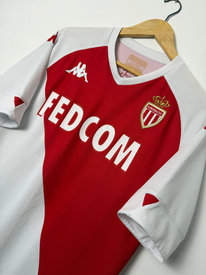 Wissam Ben Yedder AS Monaco 2020-21 home football shirt (XL)