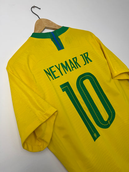 Neymar JR Brazil 2018 World Cup VAPORKNIT home football shirt (XL)