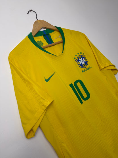 Neymar JR Brazil 2018 World Cup VAPORKNIT home football shirt (XL)
