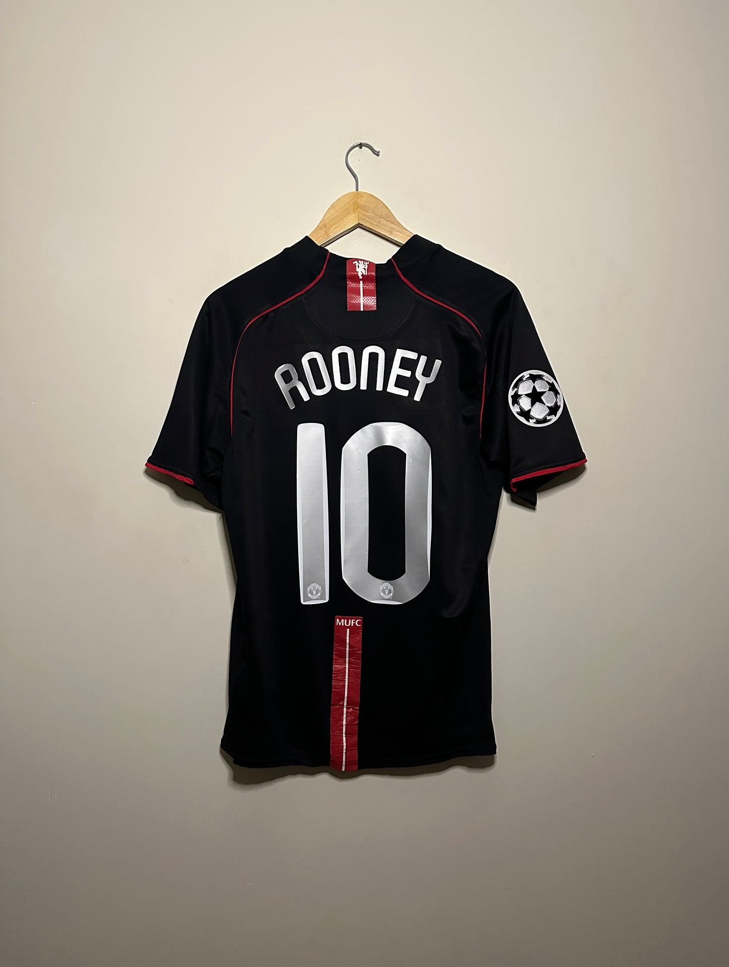 Wayne Rooney Manchester United 2007-08 away football shirt (M)