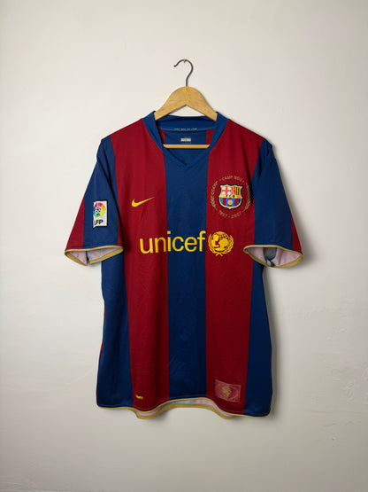 Ronaldinho FC Barcelona 2007-08 home football shirt (XL)