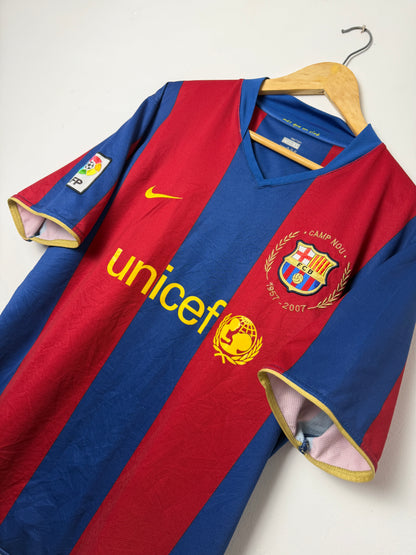 Ronaldinho FC Barcelona 2007-08 home football shirt (XL)