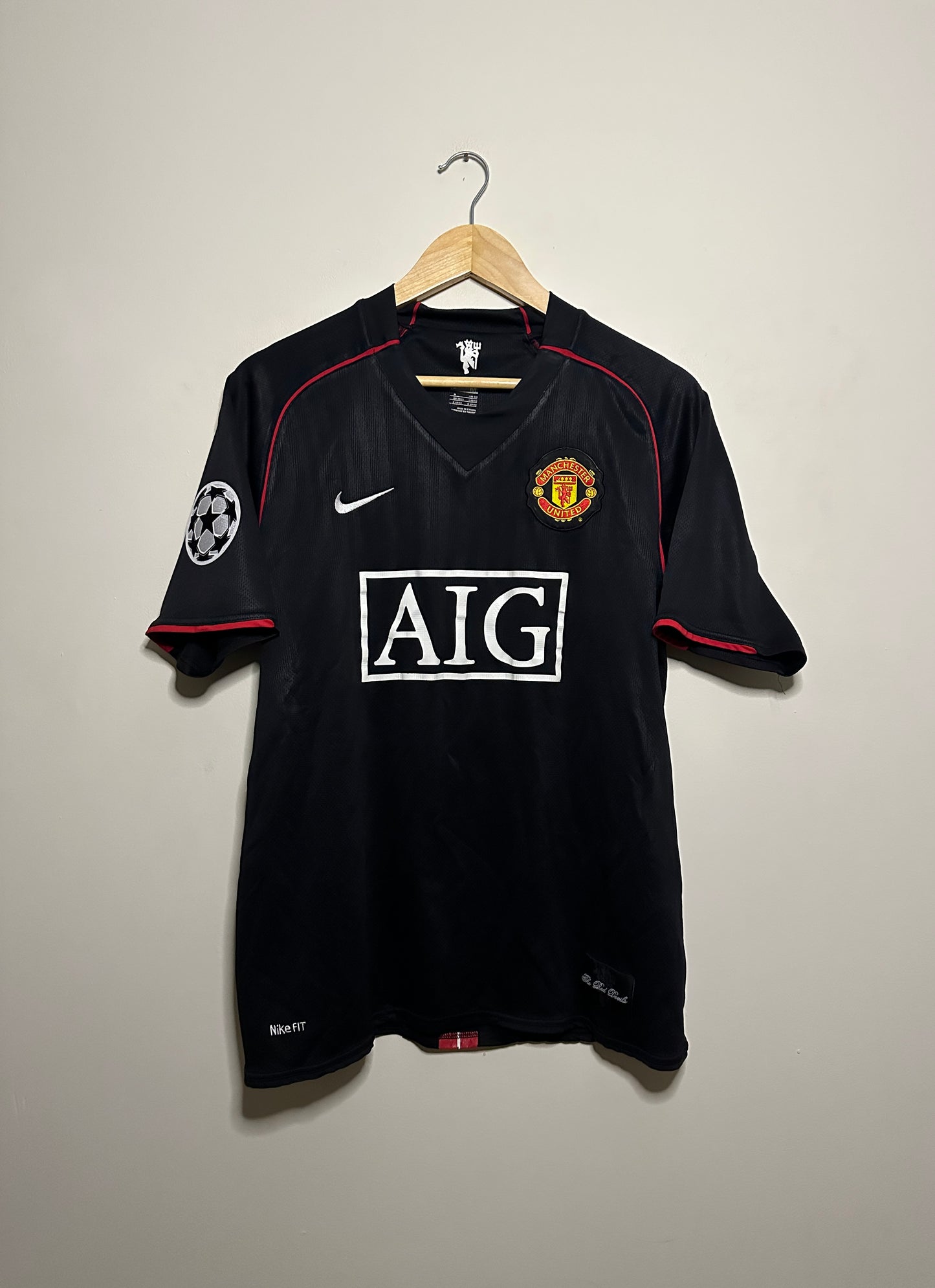 Wayne Rooney Manchester United 2007-08 away football shirt (M)
