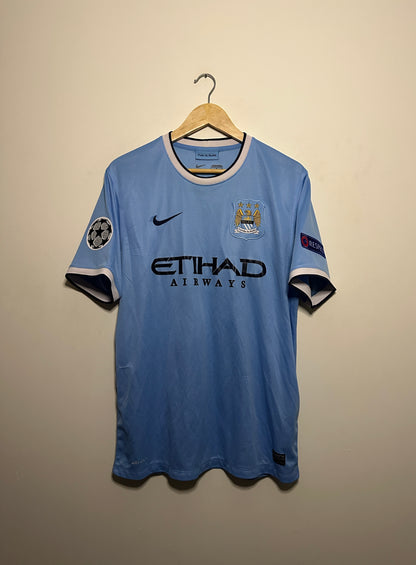 Yaya Toure Manchester City FC 2013-14 home football shirt (L)