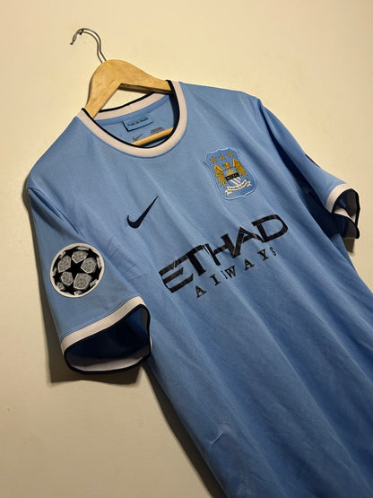 Yaya Toure Manchester City FC 2013-14 home football shirt (L)