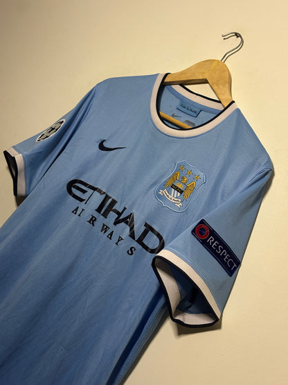 Yaya Toure Manchester City FC 2013-14 home football shirt (L)