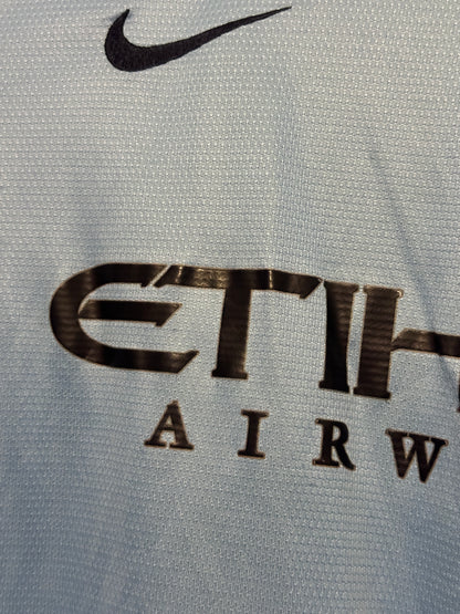 Yaya Toure Manchester City FC 2013-14 home football shirt (L)