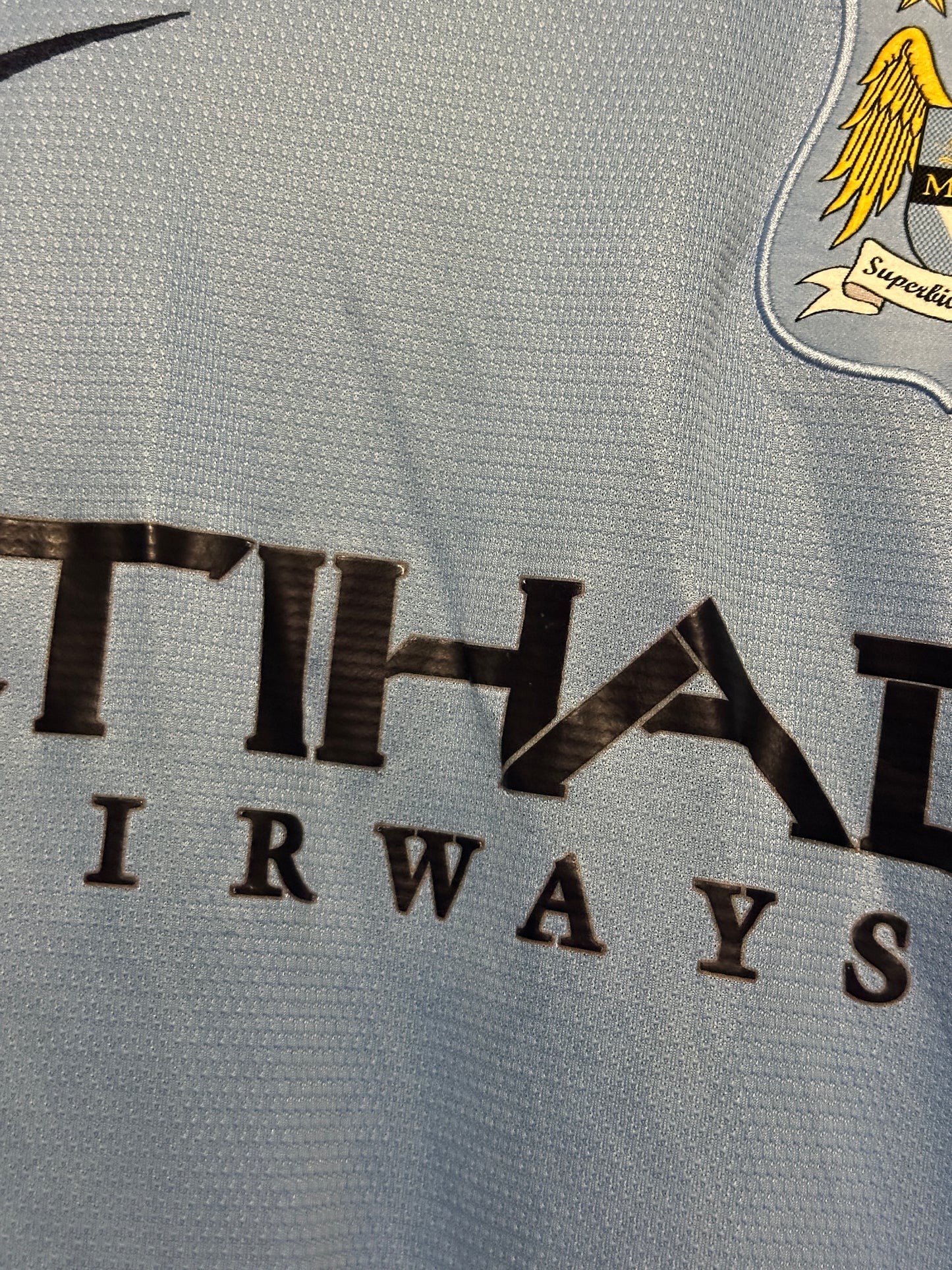 Yaya Toure Manchester City FC 2013-14 home football shirt (L)