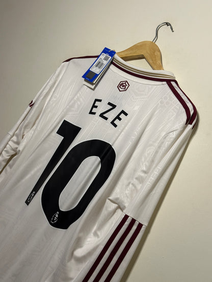 Eberechi Eze Arsenal FC 2025-26 long sleeve third football shirt (L)