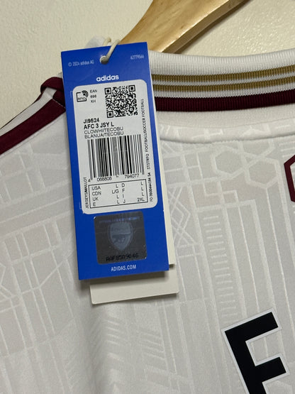 Eberechi Eze Arsenal FC 2025-26 long sleeve third football shirt (L)