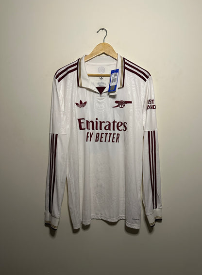 Eberechi Eze Arsenal FC 2025-26 long sleeve third football shirt (L)