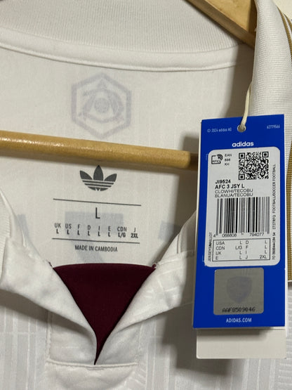 Eberechi Eze Arsenal FC 2025-26 long sleeve third football shirt (L)