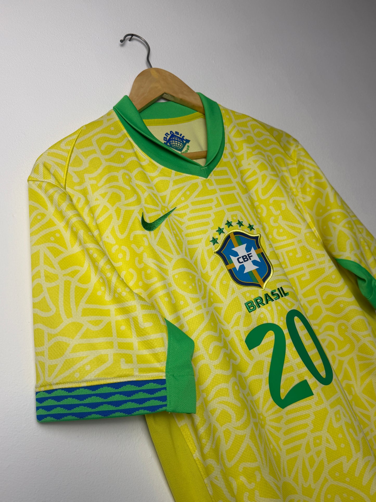 Estevao Brazil 2024 home football shirt (M)