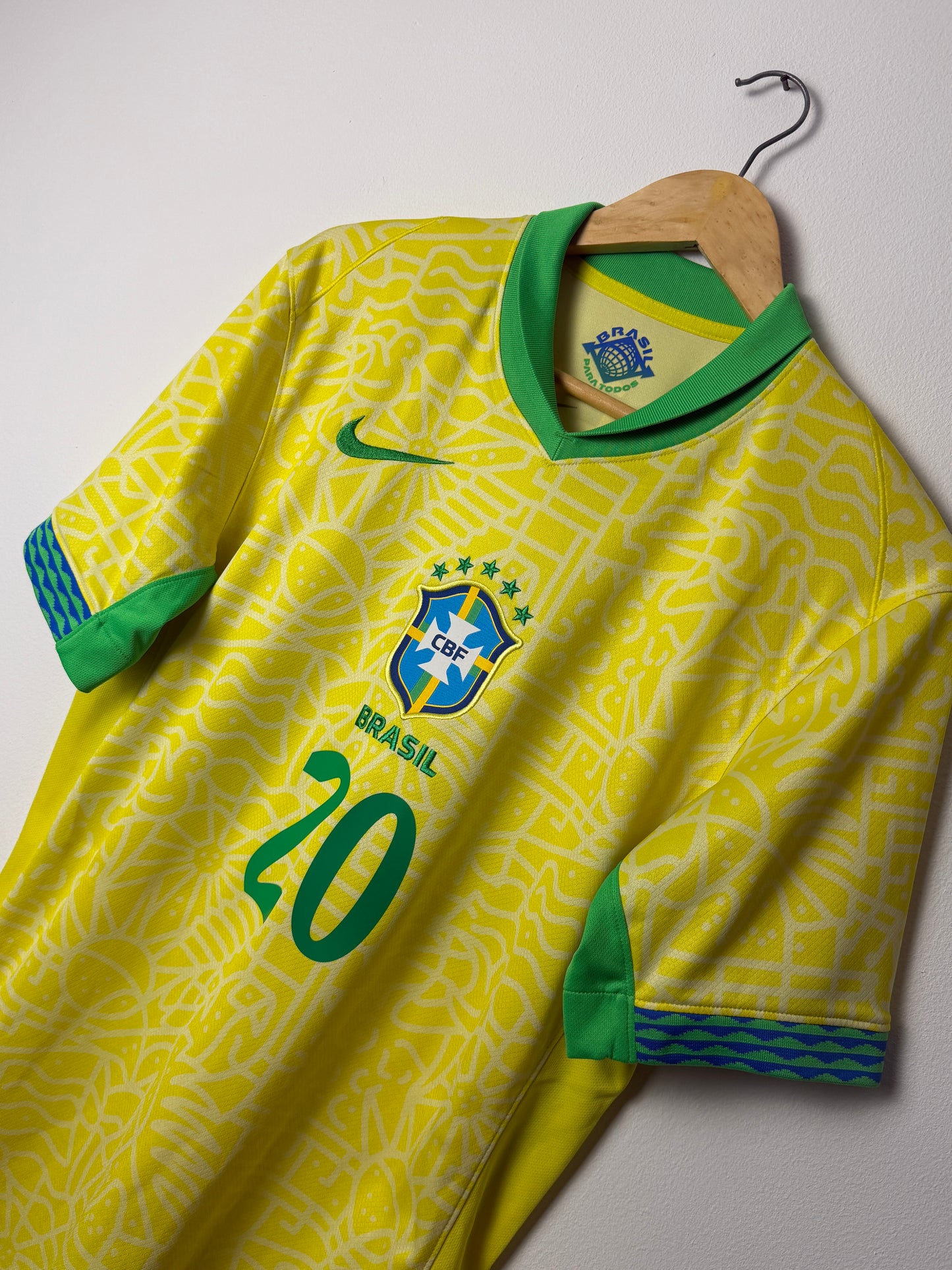 Estevao Brazil 2024 home football shirt (M)