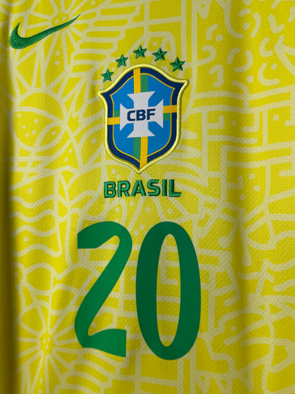 Estevao Brazil 2024 home football shirt (M)