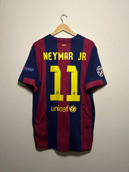Neymar JR FC Barcelona 2014-15 home football shirt (XL)