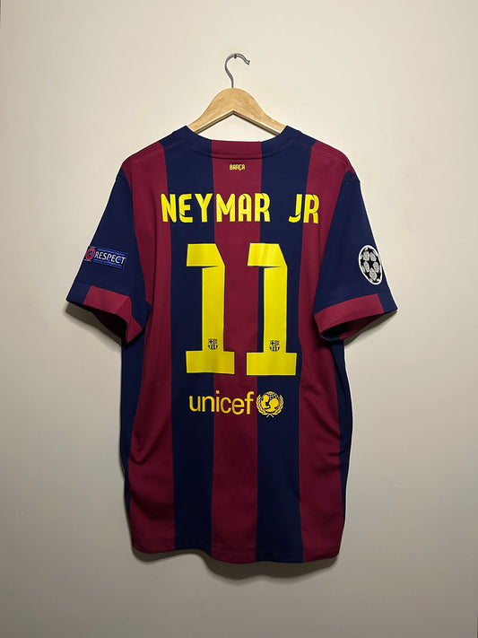 Neymar JR FC Barcelona 2014-15 home football shirt (XL)