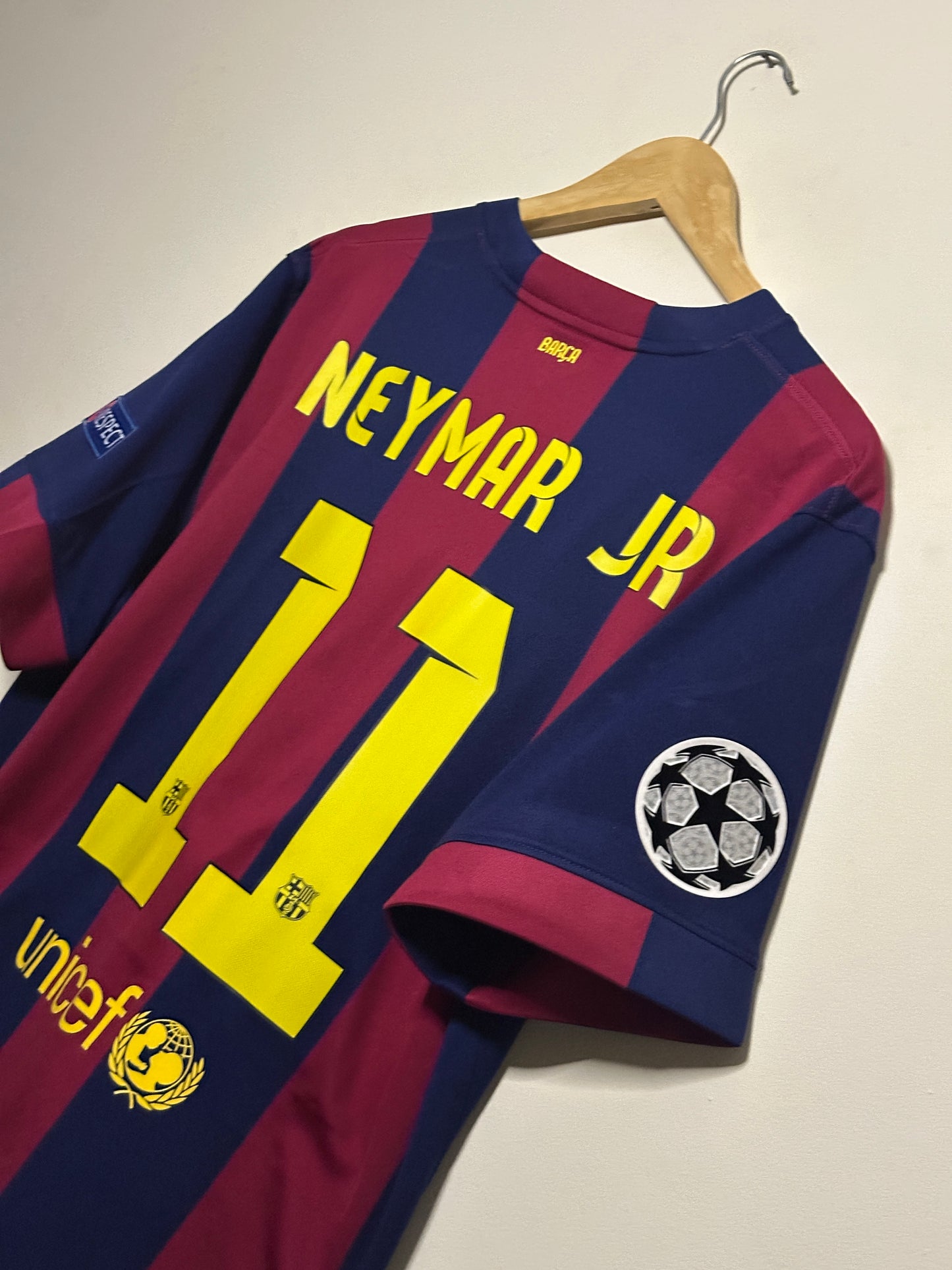 Neymar JR FC Barcelona 2014-15 home football shirt (XL)