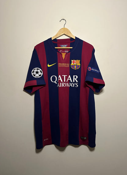 Neymar JR FC Barcelona 2014-15 home football shirt (XL)