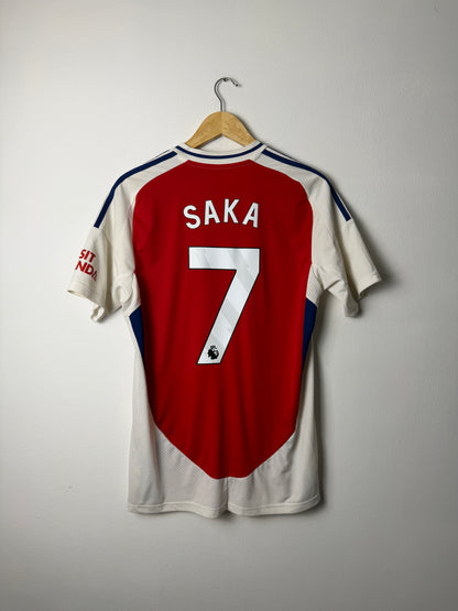 Bukayo Saka Arsenal FC 2024-25 home football shirt (M)