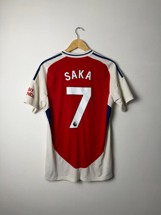 Bukayo Saka Arsenal FC 2024-25 home football shirt (M)