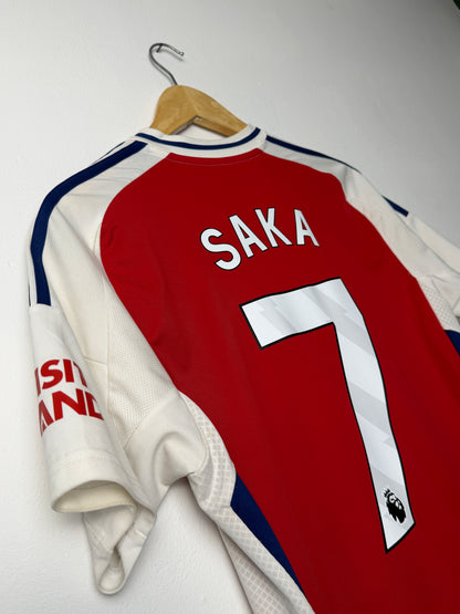 Bukayo Saka Arsenal FC 2024-25 home football shirt (M)