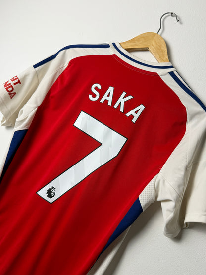 Bukayo Saka Arsenal FC 2024-25 home football shirt (M)