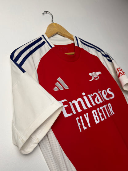 Bukayo Saka Arsenal FC 2024-25 home football shirt (M)