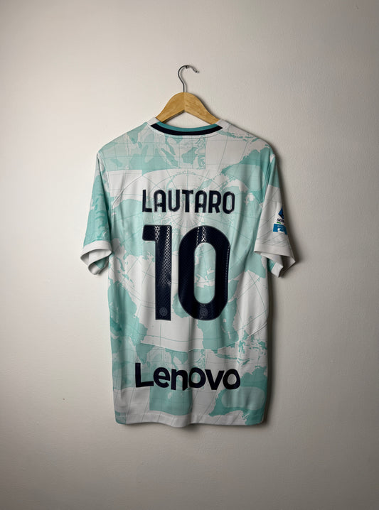 Lautaro Martinez Inter Milan 2022-23 away football shirt (L)
