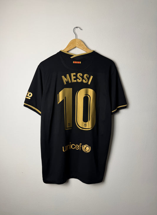 Lionel Messi FC Barcelona 2020-21 away football shirt (XL)