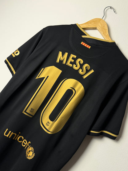 Lionel Messi FC Barcelona 2020-21 away football shirt (XL)