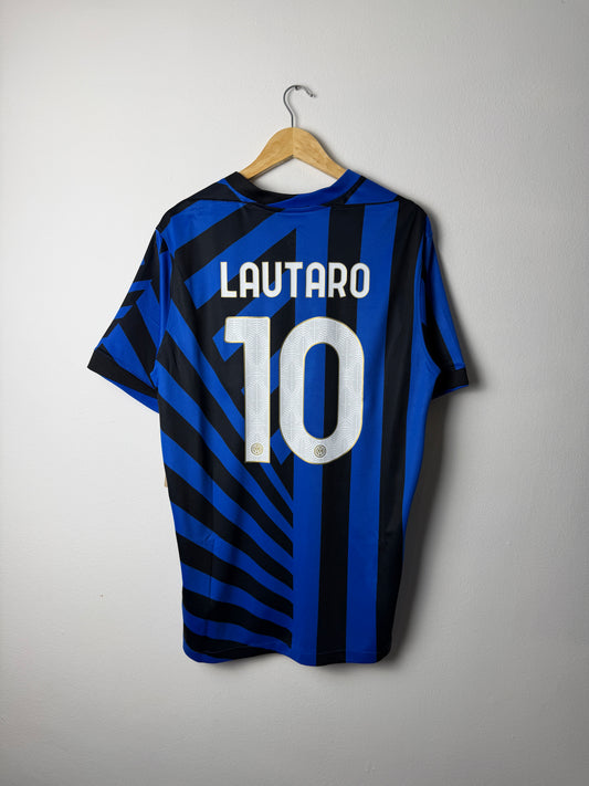 Lautaro Martinez Inter Milan 2024-25 home football shirt (XL)