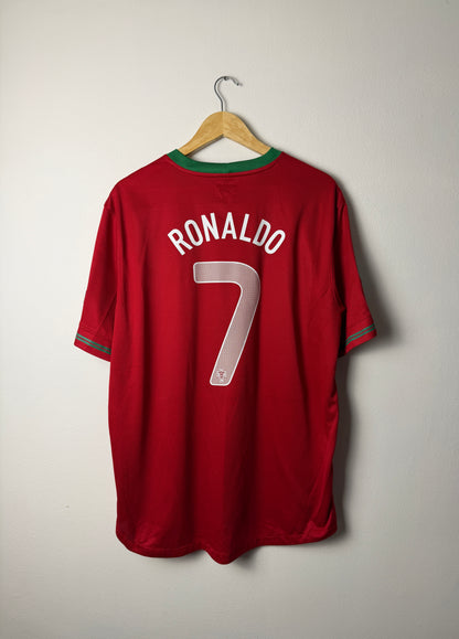 Cristiano Ronaldo Portugal 2012 home football shirt (XL)