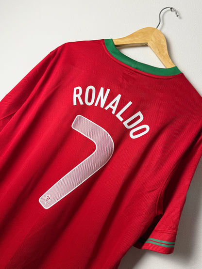 Cristiano Ronaldo Portugal 2012 home football shirt (XL)