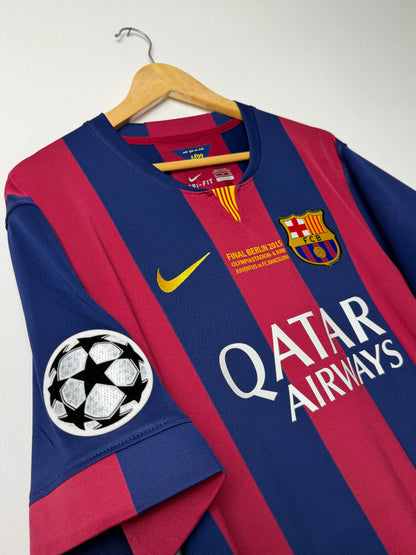 Andres Iniesta FC Barcelona 2014-15 home football shirt (XL)