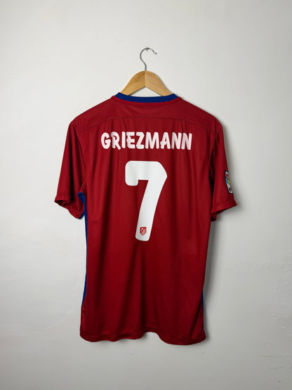 Antoine Griezmann Atletico Madrid 2015-16 home football shirt (M)