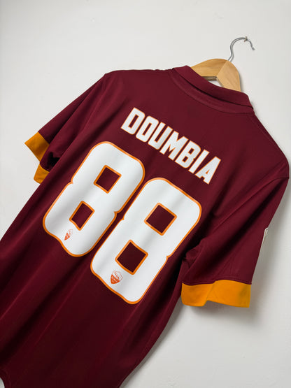 Seydou Doumbia AS Roma 2014-15 home football shirt (M)