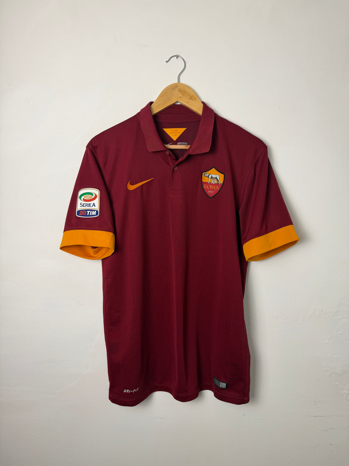 Seydou Doumbia AS Roma 2014-15 home football shirt (M)