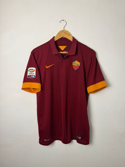 Seydou Doumbia AS Roma 2014-15 home football shirt (M)