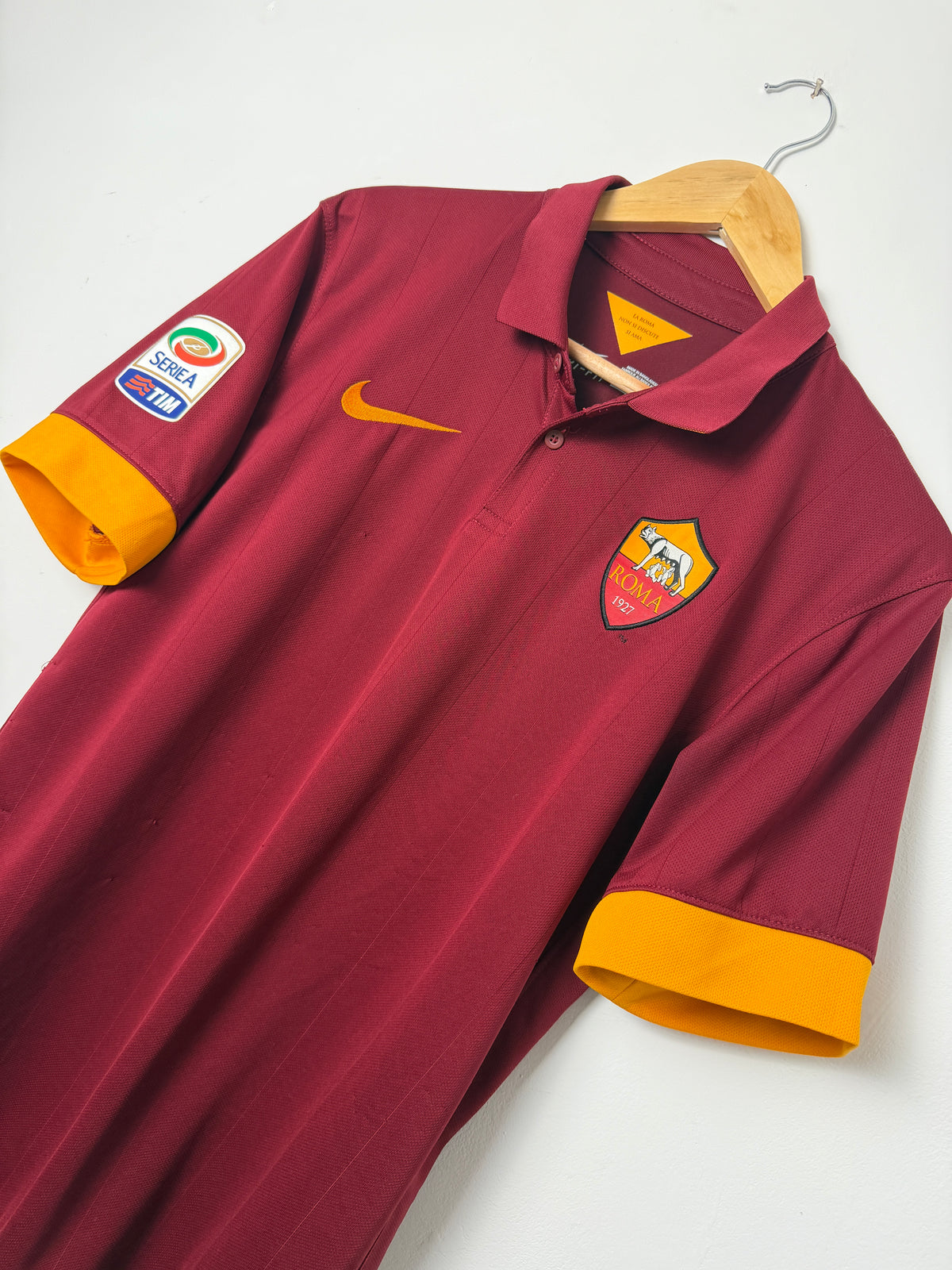 Seydou Doumbia AS Roma 2014-15 home football shirt (M)